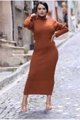 Uzun Tam Boy Triko Elbise - 10