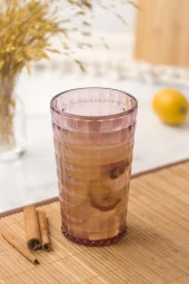 Akrilik Mürdüm Tekli Uzun Bardak & Su Meşrubat Bardağı 750 ml ( Büyük Boy & Cam Değildir ) - 2