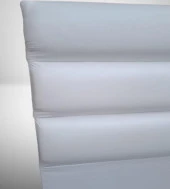 Başlık DK 90324 Tek Kişi 100 Model Suni Deri  beyaz Kumaş Yatay Dilimli El Yapım thumbnail 4