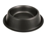 ASR-FP-8 Düz Siyah Çelik Kedi Köpek Mama Kabı 8 Oz (236 ml) - 1