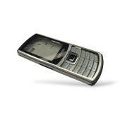 Samsung S3310 Kasa Samsung Galaxy S3310 Uyumlu Siyah Renk Orta Kasa Ön Arka Kapak Tuş Takımı - 1