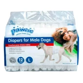 Pawise Kullan at Erkek Köpek Çiş Bezi Beyaz L 12 Ad - 1