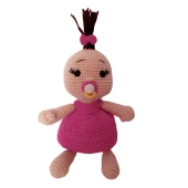 Emzikli Tombiş Bebek Uyku Arkadaşı Amigurumi Organik Oyuncak - 1