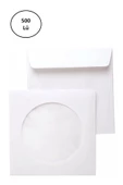 Asil Doğan As-3001 CD Zarfı 12,5x12,5 cm 90 Gr Pencereli 500'lü - 1
