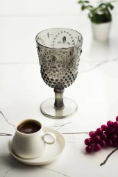 Akrilik Füme Tekli Kadeh & Su Meşrubat Kahve Yanı Bardağı 450 ml ( Cam Değildir ) - 2