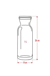 Mantar Kapaklı Karaf & Sürahi (Buzdolabı Kapak Rafına Sığar) - 5
