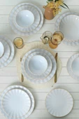Keramika Keraart Beyaz Gold File Sirius Yemek Takımı 24 Parça 6 Kişilik 21374 thumbnail 2
