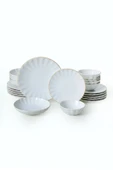 Keramika Keraart Beyaz Gold File Sirius Yemek Takımı 24 Parça 6 Kişilik 21374 thumbnail 6
