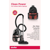 Simfer SK-6301 800 W Toz Torbasız Elektrikli Süpürge-rosegold - 1