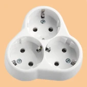 Golyat Papatya Yonca 3lü Grup Priz Fiş Priz Topraklı Çoklu Çoğaltıcı Kablosuz Üçgen thumbnail 2