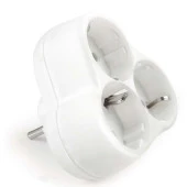 Golyat Papatya Yonca 3lü Grup Priz Fiş Priz Topraklı Çoklu Çoğaltıcı Kablosuz Üçgen thumbnail 5