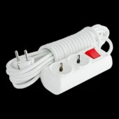 Topraklı Anahtarlı Düğmeli Çoklu 5 Metre Kablolu 2li Grup Priz Fiş Çoğaltıcı Asmalı Uzatma thumbnail 4