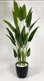 BİÇİÇEK   YAPAY AĞAÇ STARLİÇE  220CM XXL BOY SİYAH RENK BÜYÜK BOY YAKUT SAKSIDA - 3