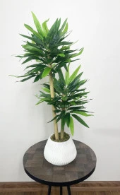 BİÇİÇEK   YAPAY BAMBU AĞACI 160CM + 125CM BENJAMİN AĞACI YOĞUN YAPRAKLI+MINI BAMBU thumbnail 4