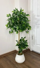 BİÇİÇEK   Yapay Benjamin ağacı Bambu Gövdeli  125cm thumbnail 2