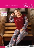 Sude A-200-206 Çiçek Desen Wellsoft Kadın Pijama Takımı - 1