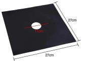 Ocak Koruyucu Folyo Yanmaz Yapışmaz 4'lü SiYAH set - 3
