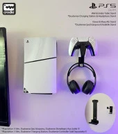 Playstation 5 Slim Duvar Standı ve Şarj İstasyonu Standı Gaming Aksesuar - 1