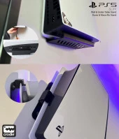 Playstation 5 Slim Duvar Standı ve Şarj İstasyonu Standı Gaming Aksesuar - 4