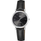 Q&Q QC103J002Y Siyah Deri Kordonlu Sevgili Çift Kol Saatleri - 3