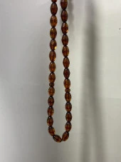 Faset Kesim Doğal Kaya Damla Kehribar Tesbih 33lük 14,70 Gram thumbnail 3