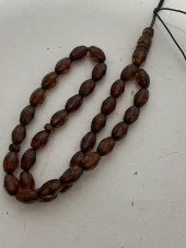 Faset Kesim Doğal Kaya Damla Kehribar Tesbih 33lük 14,70 Gram thumbnail 5