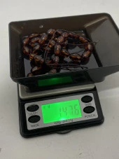 Faset Kesim Doğal Kaya Damla Kehribar Tesbih 33lük 14,70 Gram thumbnail 7