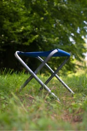 Exent Katlanır Balıkçı taburesi, kamp taburesi, piknik taburesi, Kamp Sandalyesi-Mavi-**3 ADET** thumbnail 3