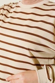 Çizgili Tunik Kahve - 4