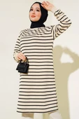Çizgili Tunik Siyah thumbnail 2