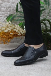 Mehmet Mete 420200 İç Ve Dış Hakiki Deri Kauçuk Taban Erkek Ayakkabı thumbnail 3