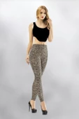 KOTA 4059 BAYAN LEOPAR DESENLİ UZUN TAYT TEKLİ thumbnail 1