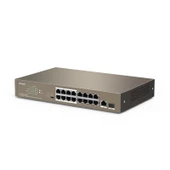 TENDA  16 portlu 10/100Mbps +1 Gigabit/SFP Slots Switch With 16-Port PoE TEF1118P-16-150W - 2