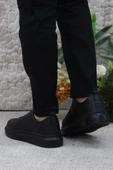 Fort 32728 Siyah Rahat Hafif Kalın Taban Lastikli Sneaker Erkek Ayakkabı - 4
