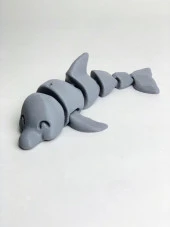 3D Hareketli Yunus Figürlü Oyuncak - Gri thumbnail 3