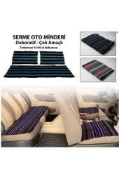 Araç Oto Koltuk Koruyucu Kılıf Hasır Araba Örtü Kilim thumbnail 2