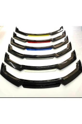 4 Parça Ön Lip Üniversal Ön Tampon Eki Piano Black Kırmızı-Mavi-Sarı-Gri-Beyaz - 2