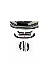 Universal Ön Tampon Ek Lip 4 Parça Gri Renk thumbnail 2