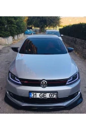 Vw Jetta Mk6 Yarasa Ayna Kapağı Plastik Parlak Siyah 2011-2017 Uyumlu thumbnail 1