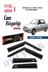 Renault 9 Sport Mugen Cam Rüzgarlığı Ön Arka A+ Kalite thumbnail 2