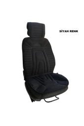 Oto Koltuk Minderi Kılıfı Lüx Seri Siyah Renk Iki Ön Yeni Ürün thumbnail 1