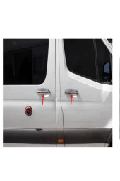 Vw Crafter Kapı Kolu 2006 Sonrası 4 Kapı Paslanmaz Çelik 8 Parça thumbnail 2