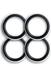 Oto Lastik Yanağı Lüks Siyah Beyaz 13 Jant 4 Adet Yanak thumbnail 1