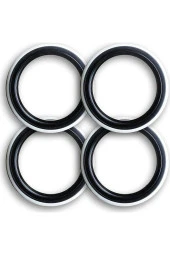 Lüks Siyah Beyaz Lastik Yanağı Yanak 15 Jant 1tk 4 Ad thumbnail 1