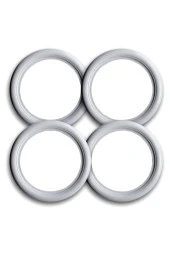 Oto Lastik Yanağı Lüks Beyaz 16 Jant 4 Adet Yanak thumbnail 1