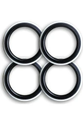 Oto Lastik Yanağı Lüks Siyah Beyaz 16 Jant 4 Adet Yanak thumbnail 1