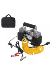Profesyonel Hava Kompresörü 150 Psı 12v Çift Pistonlu Çantalı Kutulu thumbnail 1