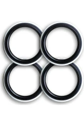 Oto Lastik Yanağı Lüks Siyah Beyaz 15 Jant 4 Adet Yanak thumbnail 1