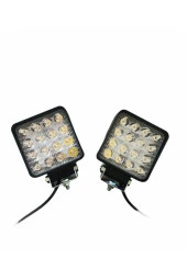 16 Ledli Çalışma Lambası 12-24 Volt Uyumlu 1 Yıl Garanti 2 Adet thumbnail 1