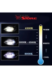 Led Xenon Mini/slim Far Ampülü H1 Şimşek Etkili 8000k, 12.000lm - 3